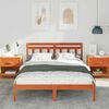 vidaXL Bed Frame Brown 120 x 200 cm Solid Pine Wood