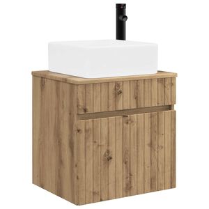 vidaXL Wall-mounted Sink Vanity Artisan Oak 49 x 41 x 63 cm