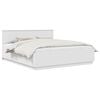 vidaXL Bed Frame with Headboard White 200 x 200 cm Engineered Wood