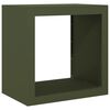 vidaXL Firewood Rack Green 60x40x60 cm Steel