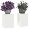 vidaXL Plant Stand 2 pcs White 24 x 24 x 35 cm Steel