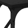 vidaXL Console Table Black oak 140 x 23 x 75 cm