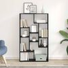 vidaXL Book Cabinet Black Oak 72 x 20 x 102.5 cm Engineered Wood