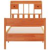 vidaXL Bookcase Bed without Mattress Wax Brown 100x200 cm Solid Wood Pine