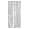 vidaXL Fly Curtain Grey 90x200 cm Chenille