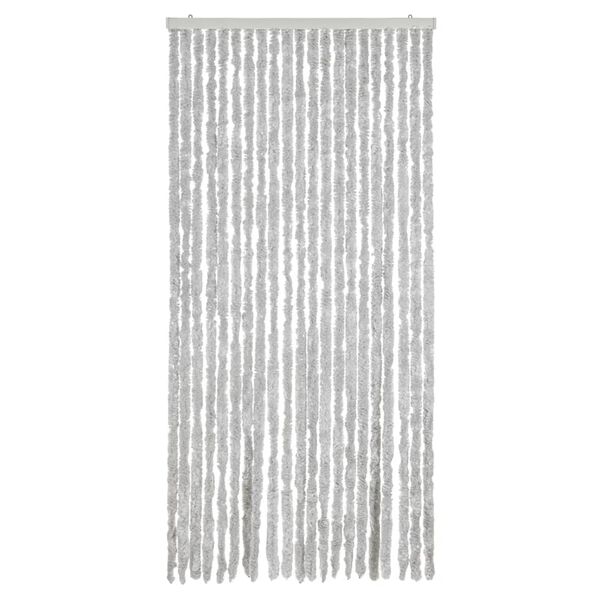 vidaXL Fly Curtain Grey 90x200 cm Chenille