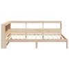 vidaXL Bookcase Bed without Mattress 100x200 cm Solid Wood Pine