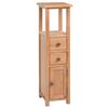 vidaXL Corner Cabinet 26x26x94 cm Solid Oak Wood