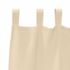 vidaXL Blackout Curtains with Rings 2 pcs Cream 245 x 140 cm Polyester