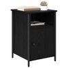 vidaXL Bedside Cabinet Black Oak 40 x 42 x 60 cm Engineered Wood
