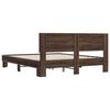 vidaXL Bed Frame without Mattress Brown Oak 160x200 cm
