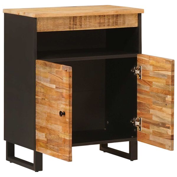 vidaXL Side Cabinet with Door Brown 60 x 33.5 x 75 cm Solid Mango Wood