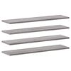 vidaXL Wall Shelves 4 pcs Grey Sonoma 80x20x1,5 cm Engineered Wood