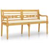 vidaXL Bench | Cream | Solid teak wood | Large | Durable | Bench | Rectangular