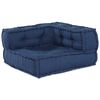 vidaXL Modular Sofa 4 pcs Indigo Fabric