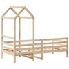 vidaXL Day Bed with Roof without Mattress 90x200 cm Solid Wood