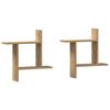 vidaXL Wall Shelves 2 pcs Artisian Oak 50x12x50 cm Engineered Wood