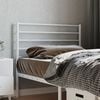 vidaXL Metal Replace Headboard White 80 cm
