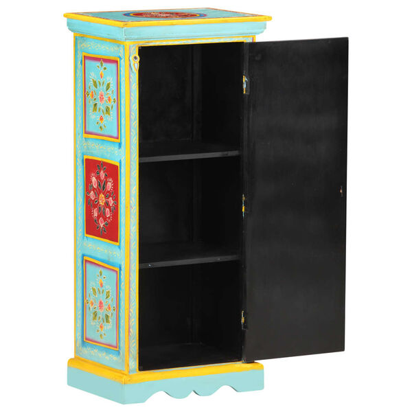 vidaXL Hand Painted Highboard 40x30x90 cm Solid Mango Wood