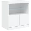 vidaXL Sideboard with LED Lights White 283x37x67 cm