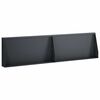 vidaXL Retaining Wall 2 pcs 80 x 12 x 40 cm Steel Anthracite