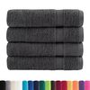 vidaXL Premium Hand Towels "SOLUND" 4 pcs Anthracite 50x100 cm 600 gsm