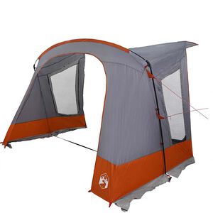 vidaXL Caravan Tent 3-Person Grey and Orange 252 x 245 x 245 cm