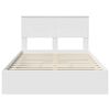 vidaXL Storage Bed with Headboard White 120 x 190 cm Engineered Wood