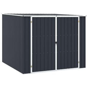 vidaXL Garden Shed Anthracite 195x198x159 cm Galvanised Steel