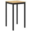 vidaXL Garden Bar Table White and Black 60 x 60.5 x 105 cm