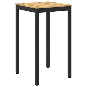 vidaXL Garden Bar Table White and Black 60 x 60.5 x 105 cm