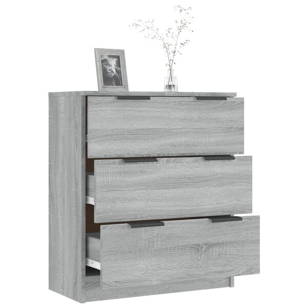 vidaXL Sideboard Grey Sonoma 60x30x70 cm Engineered Wood