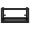 vidaXL Bathroom Washbasin Frame with Built-in Basin Black Iron