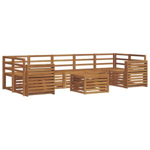 vidaXL Sofa Sets 8 pcs Natural Solid Acacia Wood