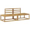 vidaXL Outdoor End Sofa 2 Piece White 182.5 x 63 x 73 cm
