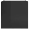 vidaXL Wall Mounted TV Cabinets 4 pcs High Gloss Black 30.5x30x30 cm