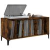 vidaXL Record Cabinet Smoked Oak 100x38x48 cm Engineered Wood