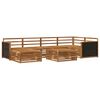 vidaXL Outdoor Sofa Set 7 pcs Natural