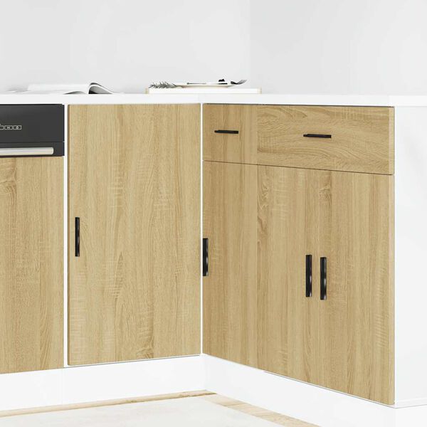 vidaXL Kitchen Base Cabinet Lyon Sonoma Oak Engineered Wood