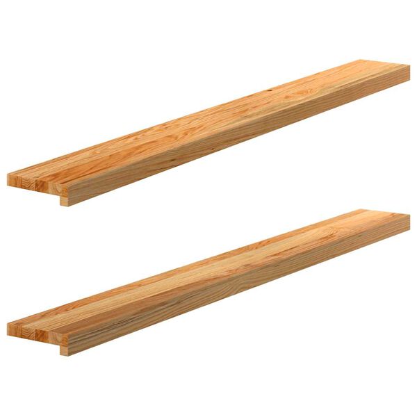 vidaXL Window Sills 2 pcs&nbsp;Light Brown 140x15x2 cm Solid Wood Oak