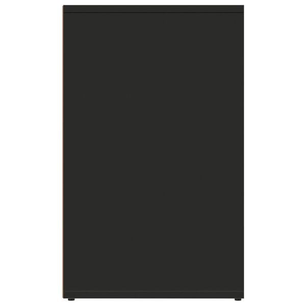 vidaXL Dressing Cabinet Black 80x40x65 cm Engineered Wood