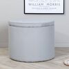 Venture Home Pouffe Dunken 51x51x43 cm Corduroy Grey
