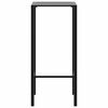 vidaXL Bar Table Black 50x50x110 cm Powder-coated Steel