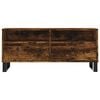 vidaXL TV Cabinet Smoked Oak 100x34.5x44.5 cm Engineered Wood