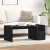vidaXL Coffee Table Black Oak 90 x 45 x 35 cm Engineered Wood