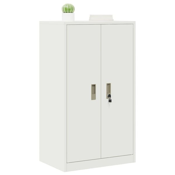 vidaXL Storage Cabinet White 60 x 40 x 105 cm Cold-Rolled Steel