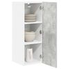 vidaXL Hanging Cabinet 2 pcs Concrete Grey and White 30 x 31 x 80 cm