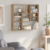 vidaXL Wall Shelf Artisan Oak 90x16x78 cm Engineered Wood