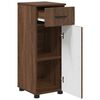 vidaXL Bathroom Furniture Set 3 pcs Brown Oak Engineered wood & Metal