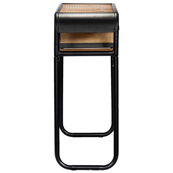 vidaXL Console Table 118x30x75 cm Solid Mango Wood